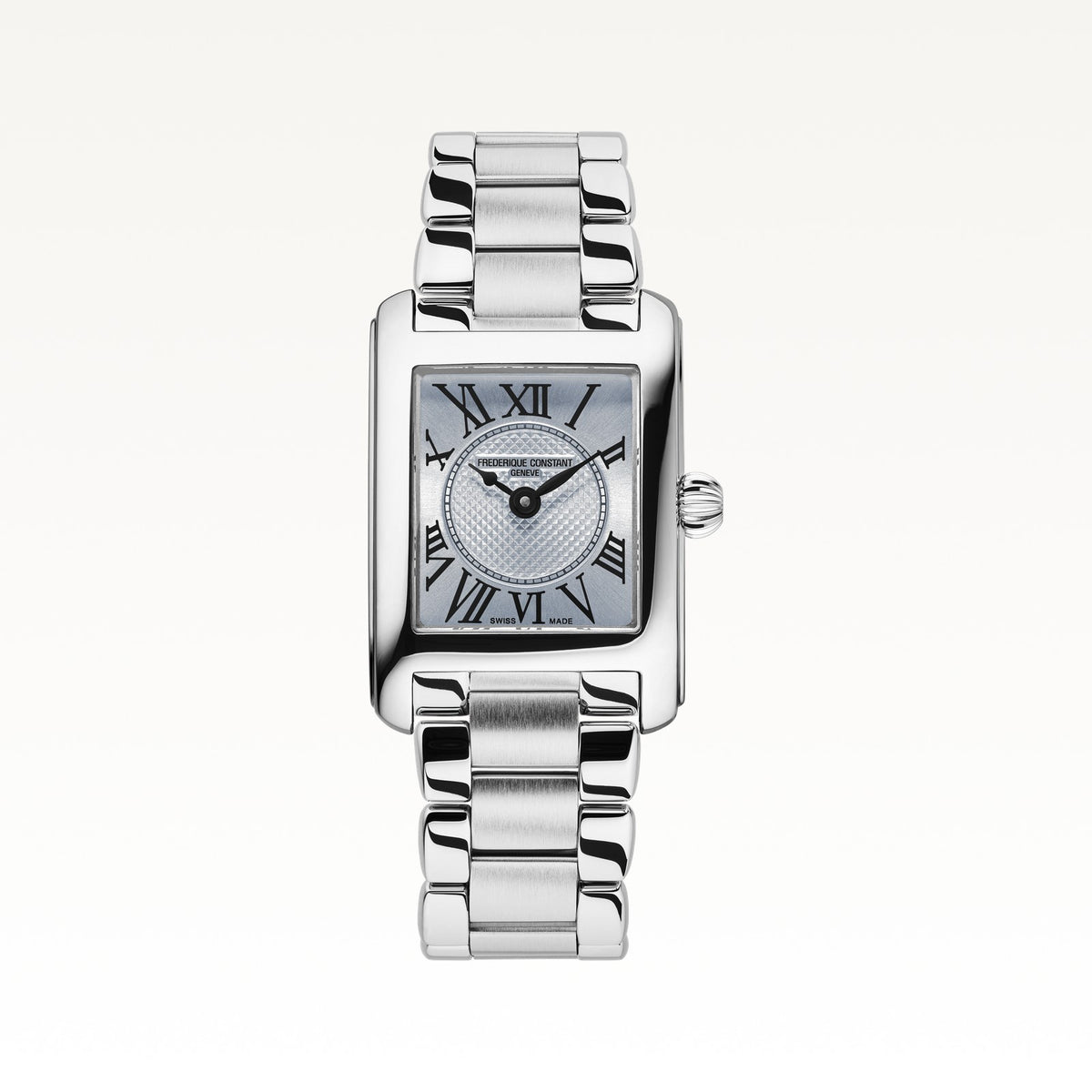 Frederique Constant Classics Carrée Ladies FC-200LBMC26B steel bracelet