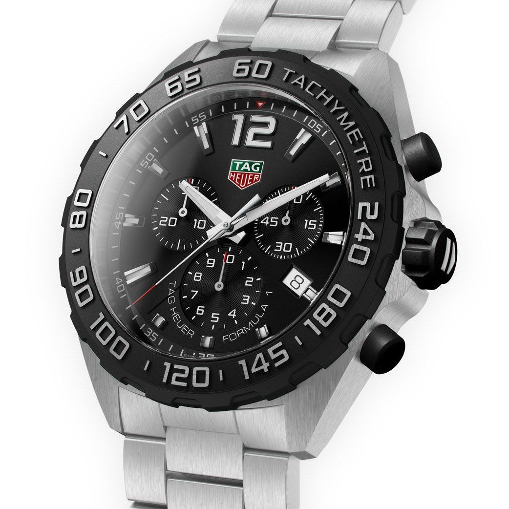 TAG Heuer Formula 1 Quartz Chronograph 43mm CAZ1010.BA0842 angled view