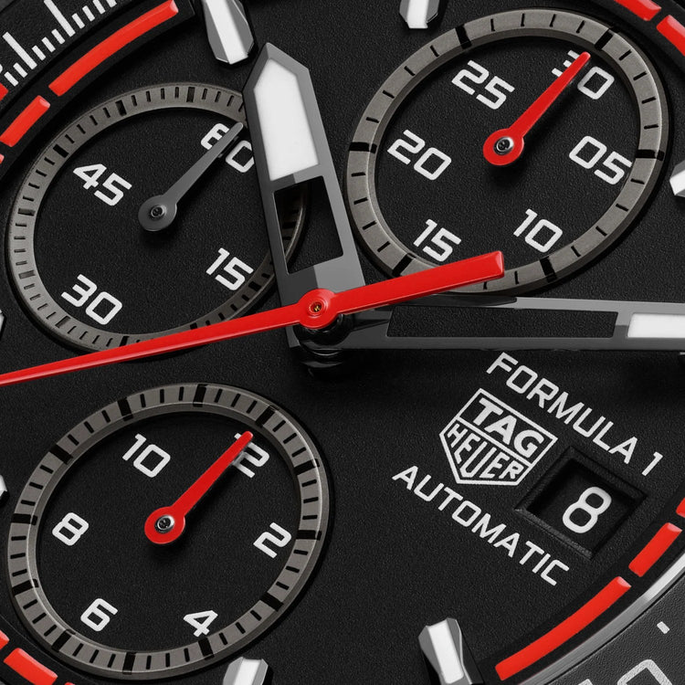 TAG Heuer Formula 1 Chronograph 44mm CBZ2082.BF0009 dial detail