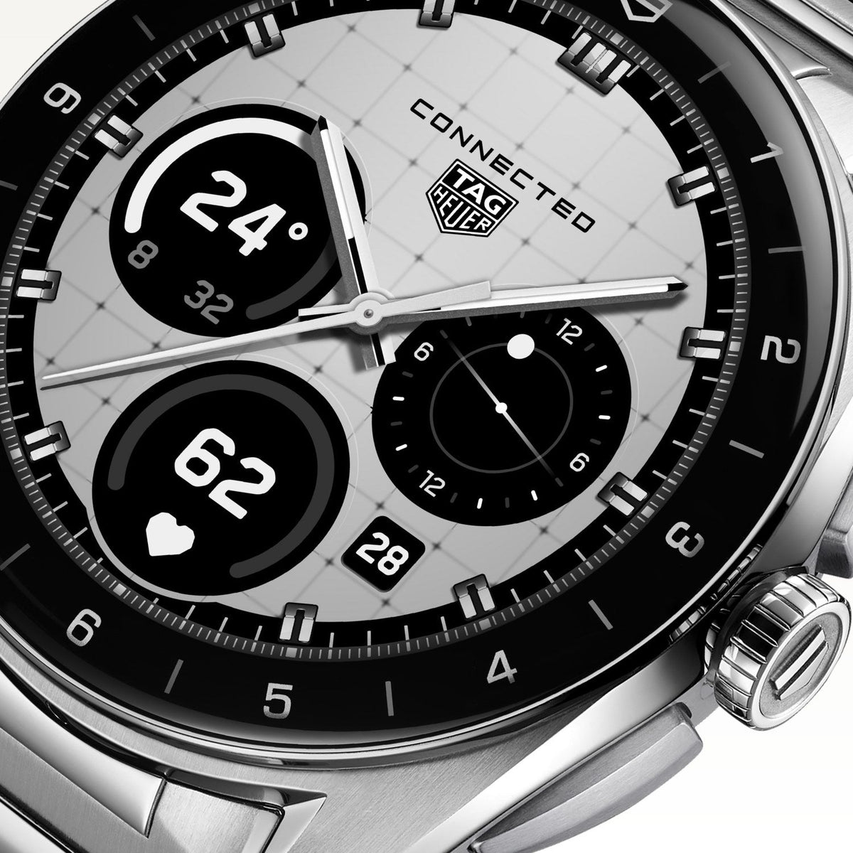 TAG Heuer Connected Calibre E5 40mm SBT8010.BA0002 dial detail