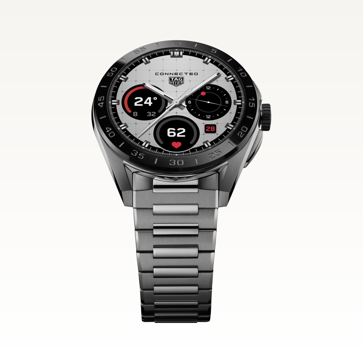 TAG Heuer Connected Calibre E5 45mm SBT8A10.BA0003 crown detail