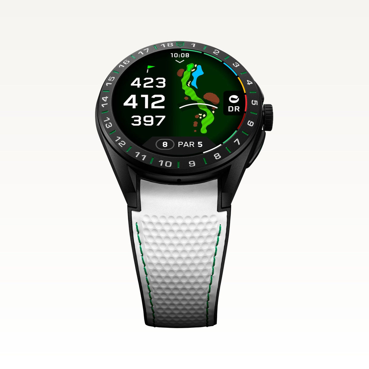 TAG Heuer Connected Calibre E5 Golf Edition 45mm SBT8A81.EB0335 crown detail