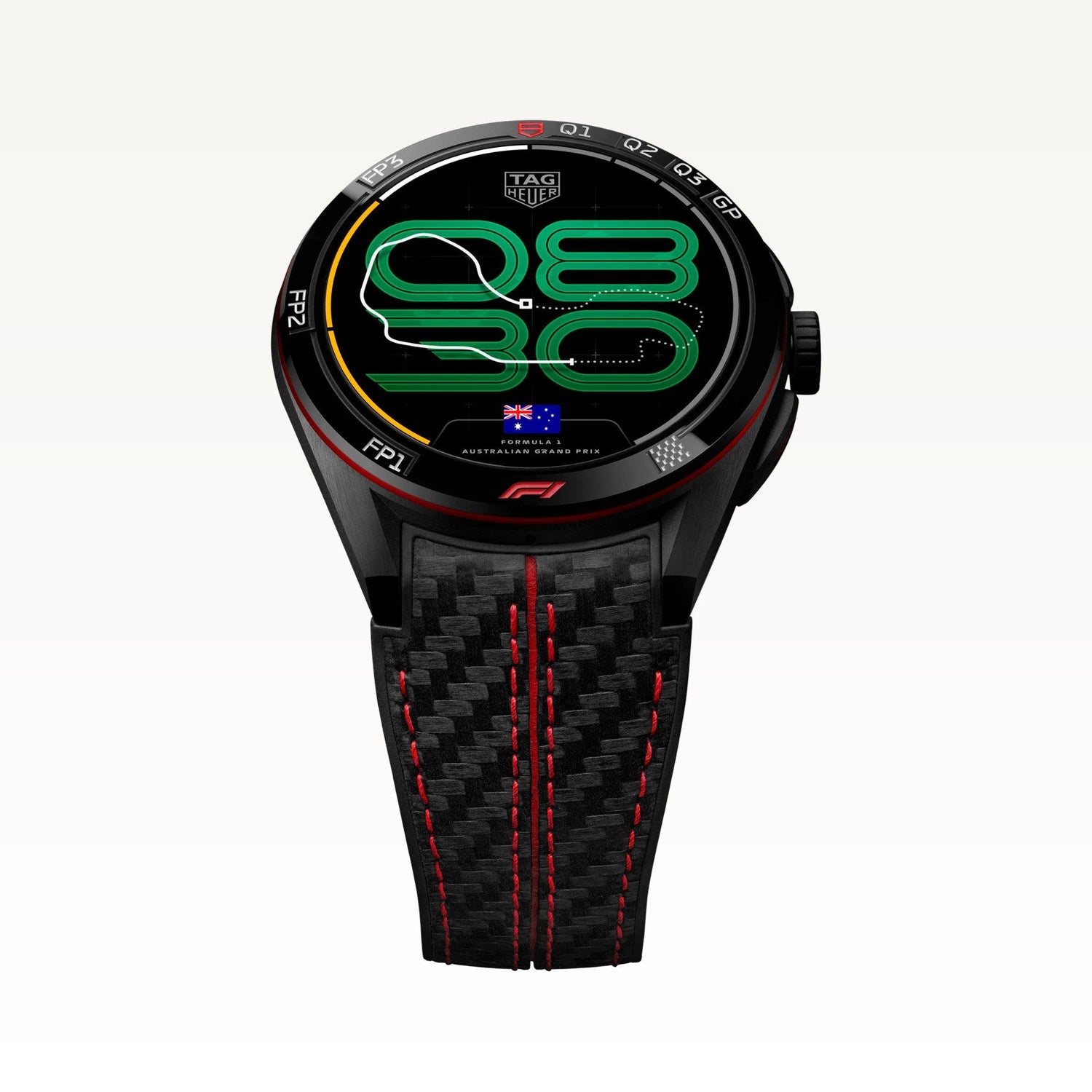 TAG Heuer Connected Calibre E5 x Formula 1 Edition 45mm SBT8A85.EB0417 crown detail