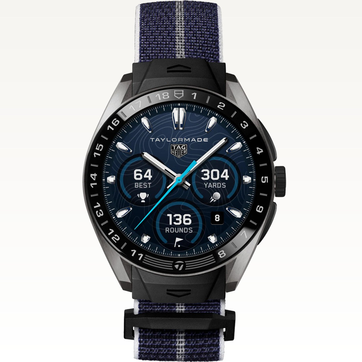 TAG Heuer Connected Calibre E5 x TaylorMade Edition 45mm SBT8A86.EB0421 crown detail