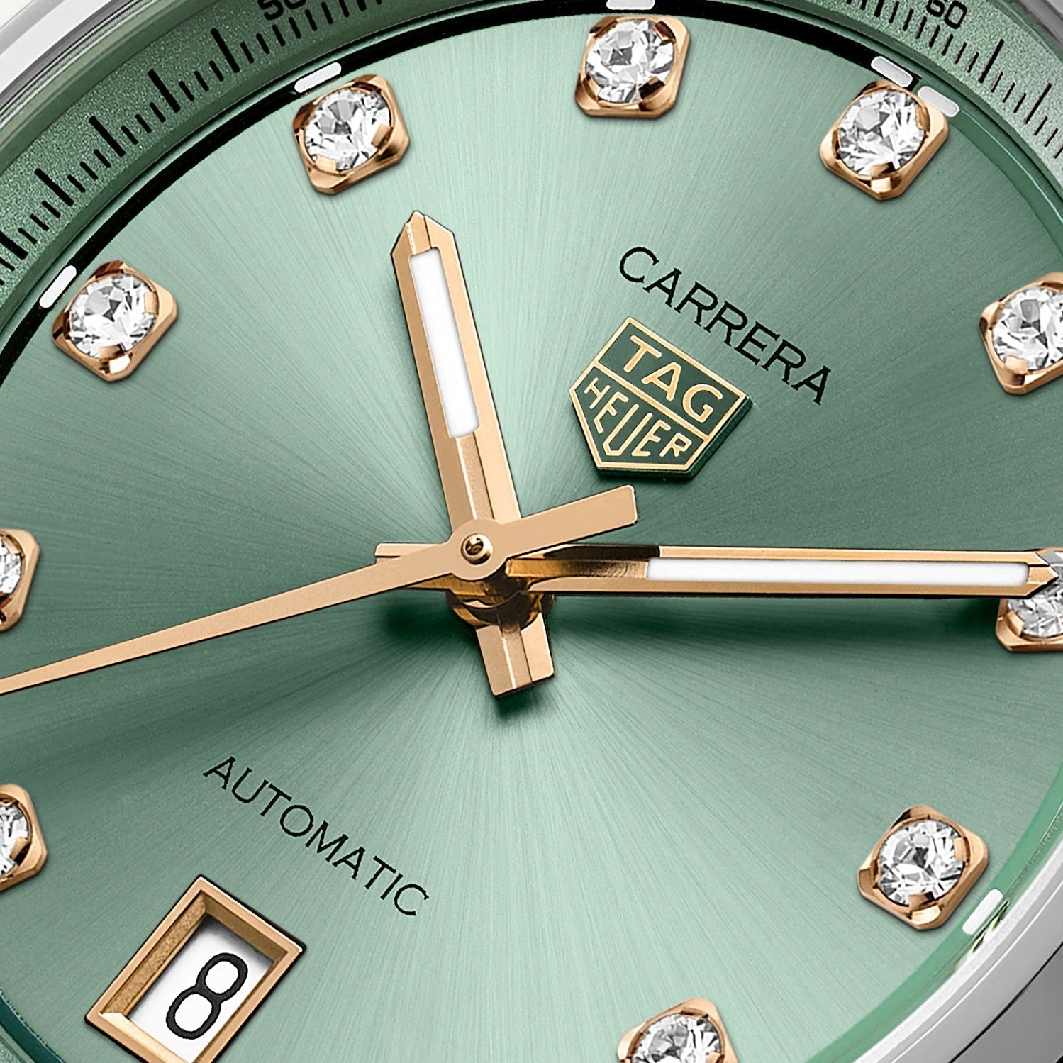 TAG Heuer Carrera Date 36mm WBN2317.BA0001 dial detail