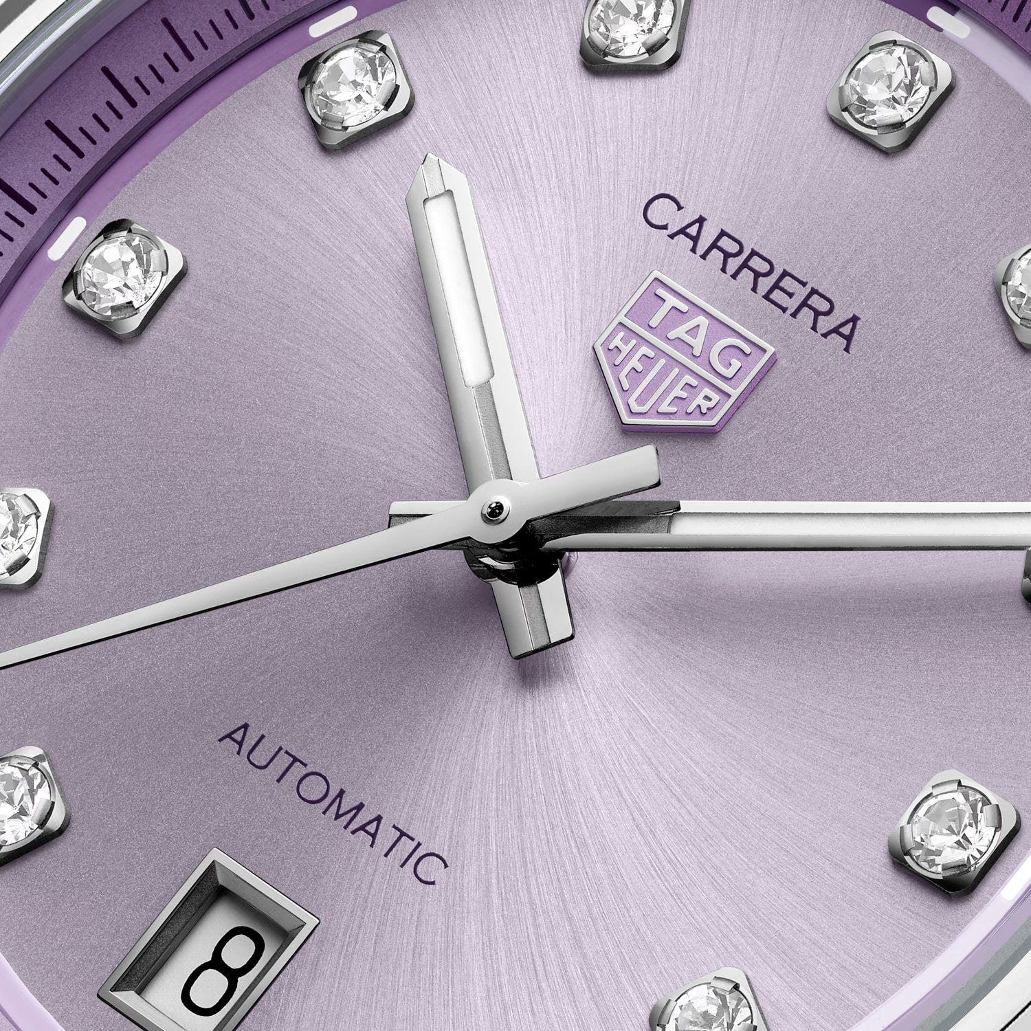 TAG Heuer Carrera Date 36mm WBN2319.BA0001 dial detail