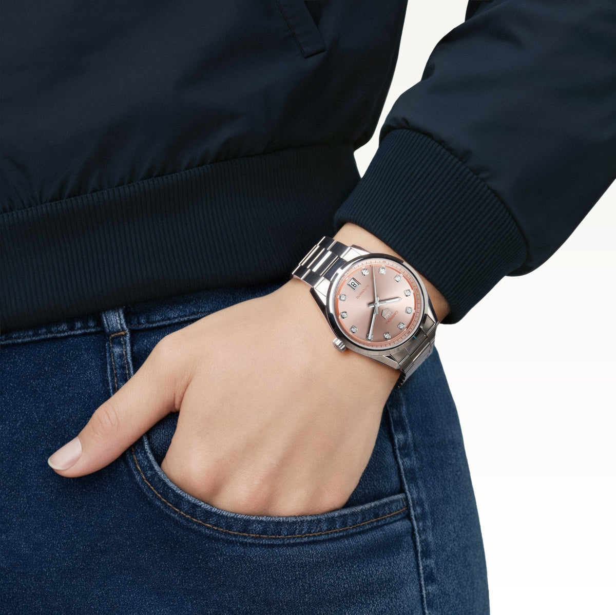 TAG Heuer Carrera Date 36mm WBN231D.BA0001 on wrist
