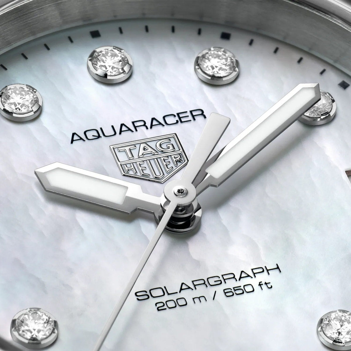 TAG Heuer Aquaracer Professional 200 Solargraph 34mm WBP1313.BA0005 dial detail