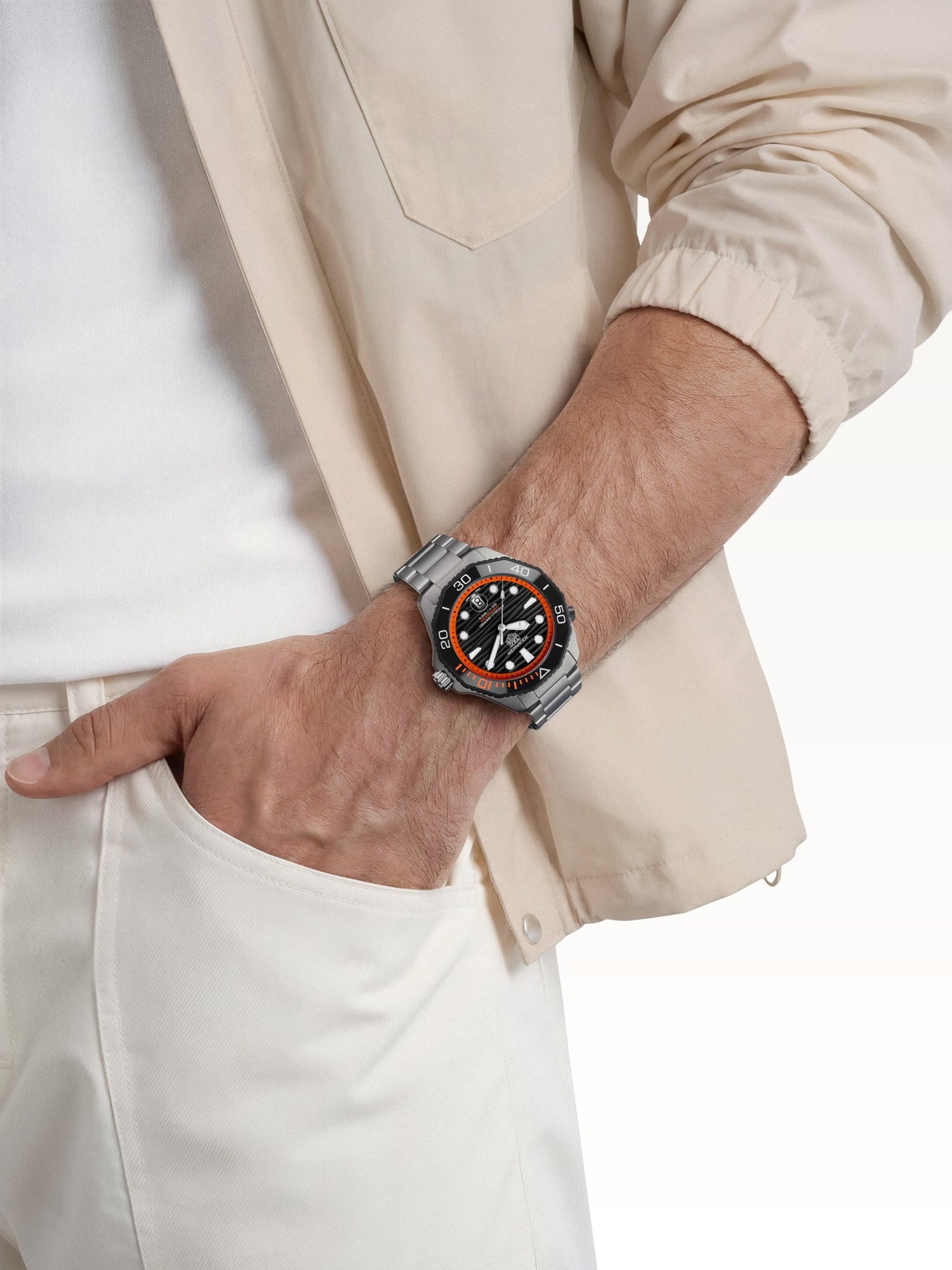 TAG Heuer Aquaracer Professional 500 Date 42mm WBP5183.BF0010 on wrist