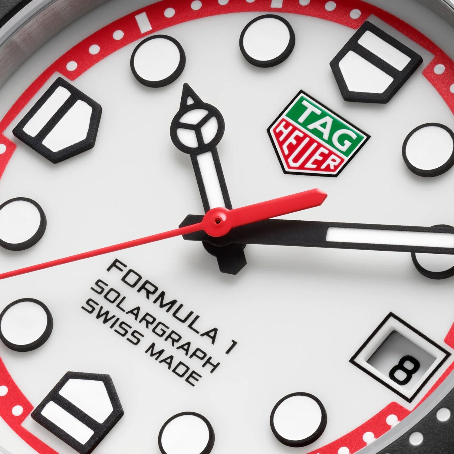 TAG Heuer Formula 1 Solargraph 38mm WBY1111.BA0042 dial detail