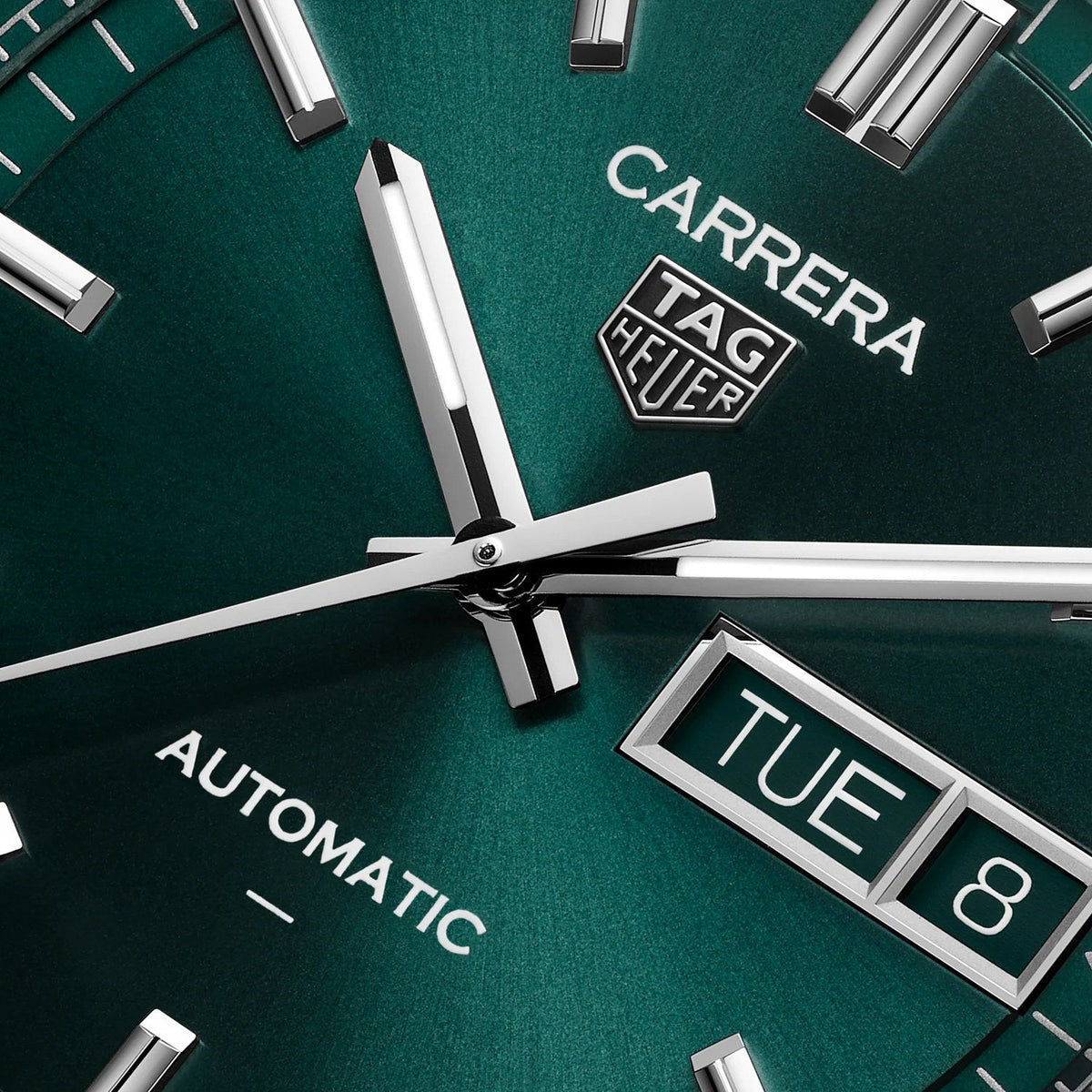 TAG Heuer Carrera Day-Date 41mm WDA2115.BA0043 dial detail